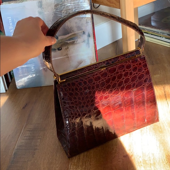 Vintage Handbags - Vintage Leather clutch